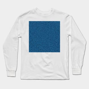 Warped Turing Pattern (Blue) Long Sleeve T-Shirt